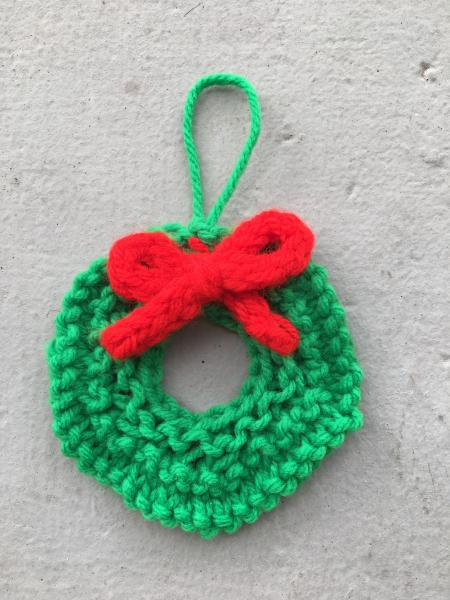 Image for event: Online Class: Let's Knit Ornaments - Festive Wreaths